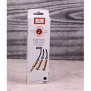 Earldom Earphone Cable Splitter 40cm Black