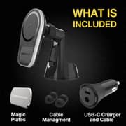 Scosche MagicMount Pro MagSafe Mobile Charging Car Dash Boar Black