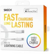 Skech USB-C To Lightning Cable 0.9m White