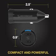Scosche Powervolt Dual USB-C Port Car Charger Black