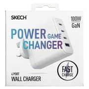 Skech Power Delivery 4 Port GaN Wall Charger 100W White