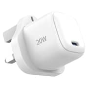 Skech Power Delivery USB-C Charger With USB-C Cable 20W White