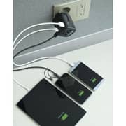 Travelmall 1 Pc 4 Port Travel Adaptor Black