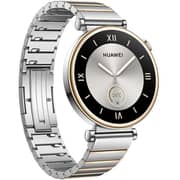 Huawei ARA-B19 Watch GT4 Smartwatch Aurora Silver With Stainless Steel Strap + FreeBuds 5i
