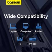 Baseus High Speed CAT6 Gigabit Ethernet Cable 12m Black