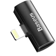 Baseus iP Male To Dual iP Female Adapter Black
