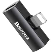Baseus iP Male To Dual iP Female Adapter Black