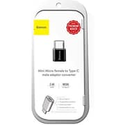 Baseus Mini Micro To Type-C Adapter Converter Black