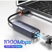 Baseus Type-C To RJ45 LAN Port Adapter Grey