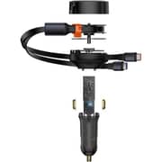 Baseus Cable USB-C Car Charger Black