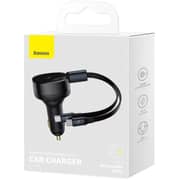 Baseus Cable USB-C Car Charger Black