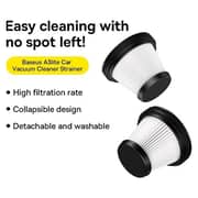 Baseus A3lite Car Vacuum Cleaner Strainer Black/White VCAQ070101