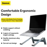 Baseus UltraStable Series Laptop Stand Grey
