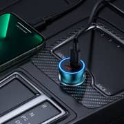 Baseus Dual Fast Car Charger Blue/Black