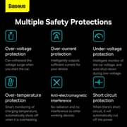 Baseus Dual Fast Car Charger Blue/Black