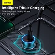 Baseus Dual Fast Car Charger Blue/Black