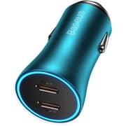 Baseus Dual Fast Car Charger Blue/Black