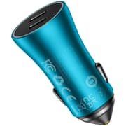 Baseus Dual Fast Car Charger Blue/Black