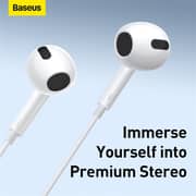 Baseus Enock H17 NGCR020002 Wired In Ear Earphones White