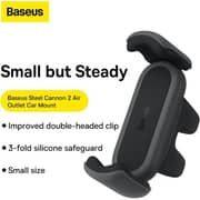 Baseus 2 Air Outlet Car Mount Black