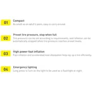 Baseus CRCQ000001 Super Mini Inflator Pump Air Compressor 120W