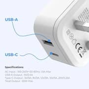 Blupebble 2-Port PD GaN Fast Charger White