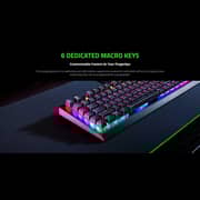 Razer BlackWidow V4 X Mechanical Gaming Keyboard Green Switch, ENG/ARABIC, with Razer Chroma RGB, Black, RZ03-04703500-R391