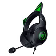 Razer RZ04-04730100-R3M1 Kraken Kitty V2 Wired Over Ear Gaming Headphones Black