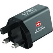 Swiss Military GaN Wall Charger 2m Black