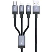 Totu 3-In-1 Cable 1.2m Black