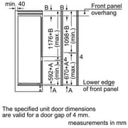 Bosch Series 2 Bottom Freezer Refrigerator 268 Litres KIV87NSF0M
