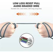 Ovleng GT65BLACK Wired Over Ear Gaming Headphones Red/Black