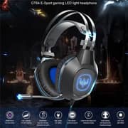 Ovleng GT65BLACK Wired Over Ear Gaming Headphones Red/Black