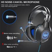 Ovleng GT65BLACK Wired Over Ear Gaming Headphones Red/Black