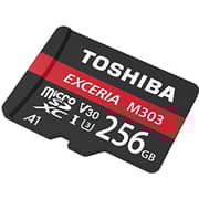 Toshiba Exceria MicroSD XC Memory Card 256GB Black/Red M303-EA256GB