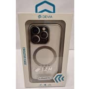 Devia Magnetic Case Clear/Silver iPhone 15 Pro