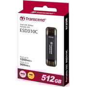 Transcend Portable SSD USB3.0 512GB Black TS512GESD310S