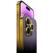 Caviar Luxury 24k Gold Frame Customized iPhone 15 Pro Max 512GB Purple Titanium 5G Smartphone - UAE Version