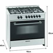 Daewoo 5 Burner Multifunction Gas Cooker DGE-S965HE
