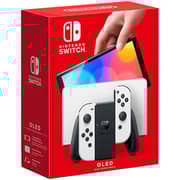 Nintendo Switch OLED Console 64GB White + Wolfenstein II Game + Into The Dead 2 Game + Death Mark Game