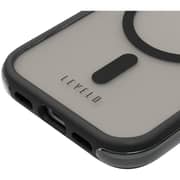 Levelo Magsafe Nuru Clear Case Black iPhone 15 Pro