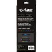 Manhattan RGB LED Gaming Mousepad With Wireless Charger 1.8m Black