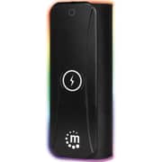 Manhattan RGB LED Gaming Mousepad With Wireless Charger 1.8m Black