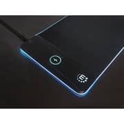 Manhattan RGB LED Gaming Mousepad With Wireless Charger 1.8m Black