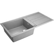 TEKA Nova Series Inset Sink with One Bowl and Drainer - Nova 60 L-TG 1B 1D