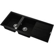 TEKA Nova Series Inset Sink with Two Bowls and One Drainer - Nova 80 B-TG 2B 1D