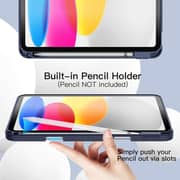 FITIT Protective iPad 10th Gen 10.9 Case, Slim Stand Smart Cover With Pencil Holder And Trifold Stand -Blue