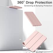 FITIT Protective iPad 10th Gen 10.9 Case, Slim Stand Smart Cover With Pencil Holder And Trifold Stand -Pink