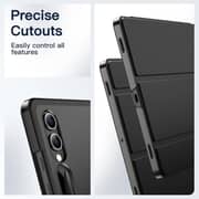 FITIT Protective Case for Galaxy S8 Plus/ S9 Plus, Slim Stand Smart Cover With Pencil Holder And Trifold Stand -Black