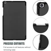 FITIT Protective Case for Galaxy A8, Slim Stand Smart Cover With Pencil Holder And Trifold Stand -Black